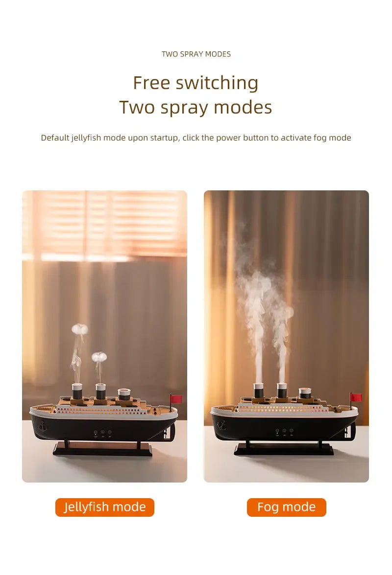 Titanic Ship Humidifier | 250ML Aromatherapy Diffuser 🚢