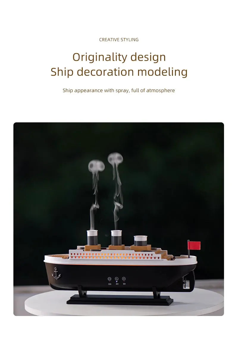 Titanic Ship Humidifier | 250ML Aromatherapy Diffuser 🚢